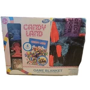 Hasbro Candyland Board Fleece Game Blanket Nostalgic 60"x90" New In Box